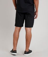 Bermuda-Masculina-Reta-Estampada-Mini-Print-Preta-8760791-Preto_4