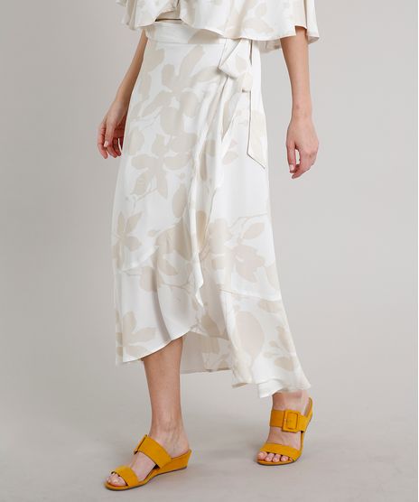Saia-Feminina-Midi-Mullet-Envelope-Estampada-de-Folhagem-com-Babado-Off-White-9537106-Off_White_1