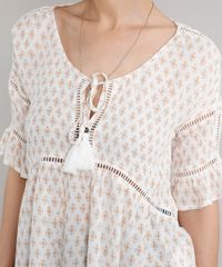 Blusa-Feminina-Ampla-Estampada-com-Entremeio-e-Tassel-Manga-Curta-Decote-Redondo-Off-White-9537113-Off_White_4