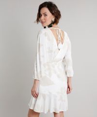 Vestido-Feminino-Curto-Estampado-de-Folhagem-com-Babado-Manga-7-8-Off-White-9537112-Off_White_2