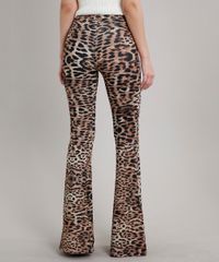 Calca-Feminina-Flare-Estampada-Animal-Print-Onca--Kaki-9639825-Kaki_2