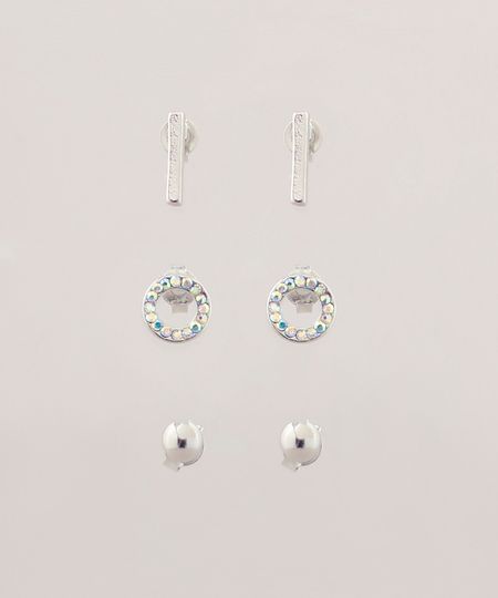 Kit-de-3-Brincos-Femininos-Folheados-Prateado-9662412-Prateado_1 Kit-de-3-Brincos-Femininos-Folheados-Prateado-9662412-Prateado_1