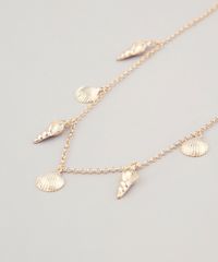 Gargantilha-Choker-Feminina-Folheada-com-Pingentes-de-Conchas-Dourado-9657468-Dourado_3