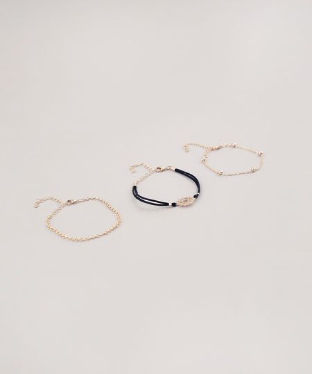 Kit-de-3-Pulseiras-Femininas-Folheadas-Chakra-Coracao-Dourado-9289582-Dourado_1