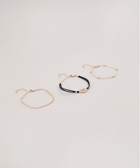 Kit-de-3-Pulseiras-Femininas-Folheadas-Chakra-Coracao-Dourado-9289582-Dourado_1