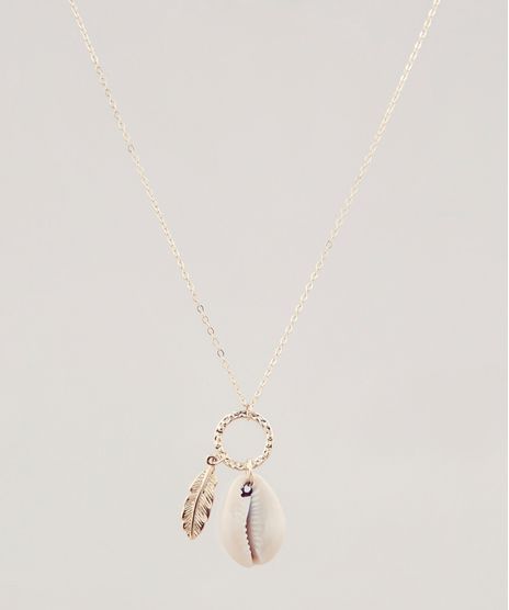 Colar-Feminino-Longo-Folheado-com-Buzio-Dourado-9657482-Dourado_1