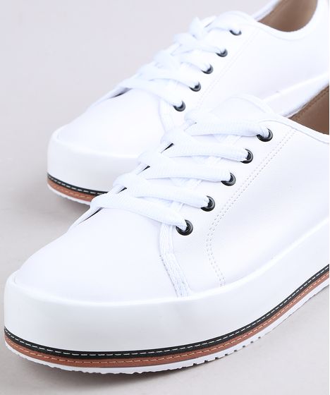 tenis beira rio flatform branco