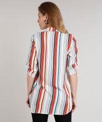 Camisa-Feminina-Longa-Listrada-com-Martingale-Manga-3-4-Off-White-9562871-Off_White_2