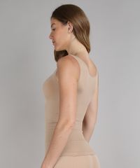 Regata-Redutora-Feminina-Sem-Costura-Bege-8501624-Bege_2