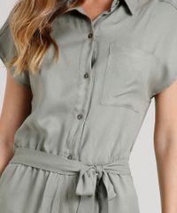 Macaquinho-Feminino-com-Amarracao-Manga-Curta-Verde-Militar-9642090-Verde_Militar_4