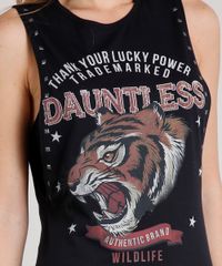 Regata-Feminina-Cavada-com-Estampa-de-Tigre-e-Tachas-Decote-Redondo-Preta-9612854-Preto_4