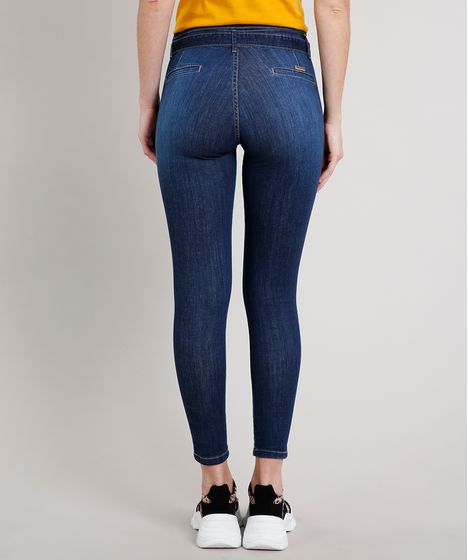 calça jeans sawary com cinta