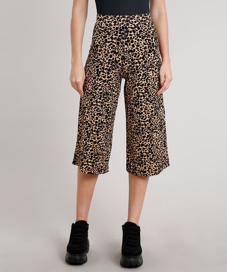 Calca-Feminina-Pantacourt-Estampada-Animal-Print-Onca-Bege-9673111-Bege_1