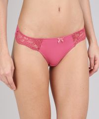 Calcinha-Fio-Dental-com-Renda--Rosa-Escuro-9508155-Rosa_Escuro_1