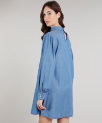 Vestido-Jeans-Feminino-Mindset-Ampla-Manga-Bufante-Gola-Alta-Azul-Medio-9752548-Azul_Medio_2
