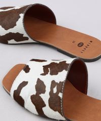 Rasteira-Slide-Feminina-Mindset-Animal-Print-Vaca-em-Couro-Bege-9683299-Bege_5