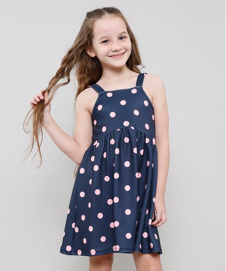 Vestido-Infantil-Estampado-de-Poa-com-Alcas-Medias-Azul-Marinho-9612583-Azul_Marinho_1