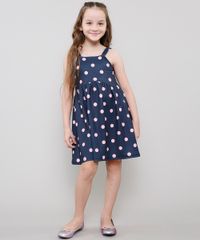 Vestido-Infantil-Estampado-de-Poa-com-Alcas-Medias-Azul-Marinho-9612583-Azul_Marinho_3