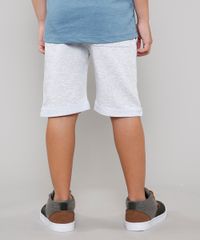 Bermuda-Infantil-em-Moletom-com-Bolso-Barra-Dobrada-Cinza-Mescla-Claro-9651240-Cinza_Mescla_Claro_2