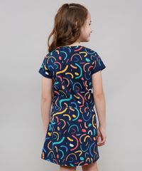 Vestido-Infantil-Estampado-com-Laco-Manga-Curta-Azul-Marinho-9636528-Azul_Marinho_2