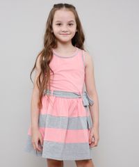 Vestido-Infantil-com-Laco-Sem-Manga-Decote-Redondo--Rosa-9222073-Rosa_1