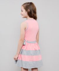 Vestido-Infantil-com-Laco-Sem-Manga-Decote-Redondo--Rosa-9222073-Rosa_2