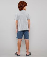 Pijama-Infantil-Tal-Pai-Tal-Filho-Listrado-com-Bolso-Manga-Curta-Cinza-Mescla-9634282-Cinza_Mescla_2