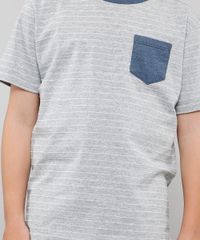 Pijama-Infantil-Tal-Pai-Tal-Filho-Listrado-com-Bolso-Manga-Curta-Cinza-Mescla-9634282-Cinza_Mescla_3
