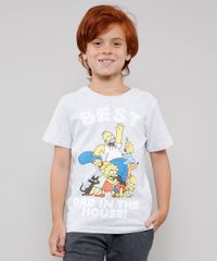 Camiseta-Infantil-Tal-Pai-Tal-Filho-Os-Simpsons-Manga-Curta--Cinza-Mescla-Claro-9646629-Cinza_Mescla_Claro_1