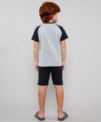 Pijama-Infantil-Tal-pai-Tal-Filho-Batman-Raglan-Manga-Curta-Cinza-Mescla-9634294-Cinza_Mescla_2