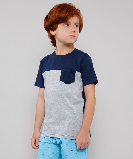 Camiseta-Infantil-com-Recorte-e-Bolso-Manga-Curta-Azul-Marinho-9630894-Azul_Marinho_1