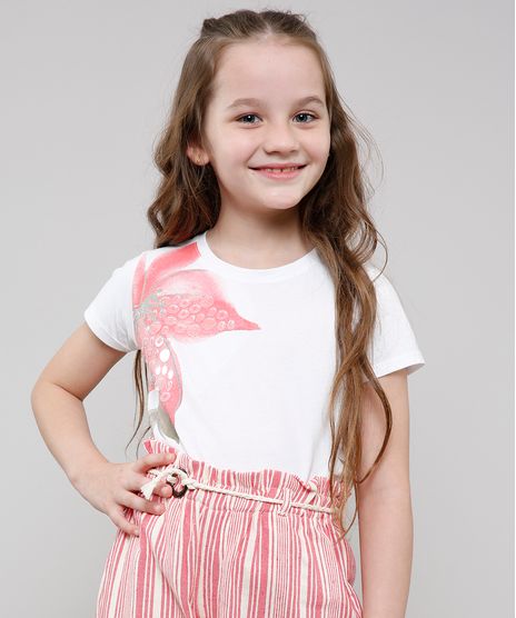 Blusa-Infantil-com-Estampa-de-Flores-Manga-Curta-Off-White-9616335-Off_White_1
