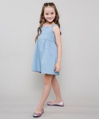 Vestido-Jeans-Infantil-Estampado-de-Estrelas-com-Botoes-Alcas-Medias-Azul-Claro-9615022-Azul_Claro_3