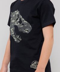 Camiseta-Infantil-Jurassic-World-Manga-Curta-Preta-9541331-Preto_4