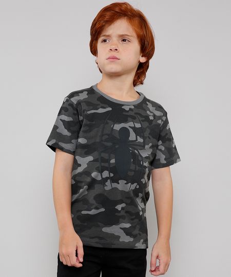 Camiseta-Infantil-Homem-Aranha-Estampada-Camuflada-Manga-Curta-Cinza-Escuro-9621737-Cinza_Escuro_1 Camiseta-Infantil-Homem-Aranha-Estampada-Camuflada-Manga-Curta-Cinza-Escuro-9621737-Cinza_Escuro_1