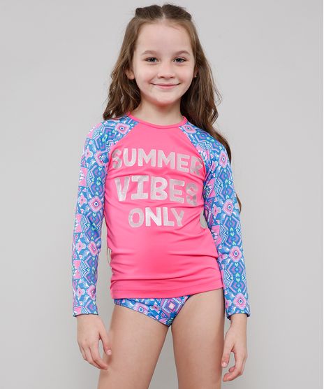 Blusa-de-Praia-Infantil-Raglan-com-Estampa-Etnica-Manga-Longa-Azul-9630560-Azul_1