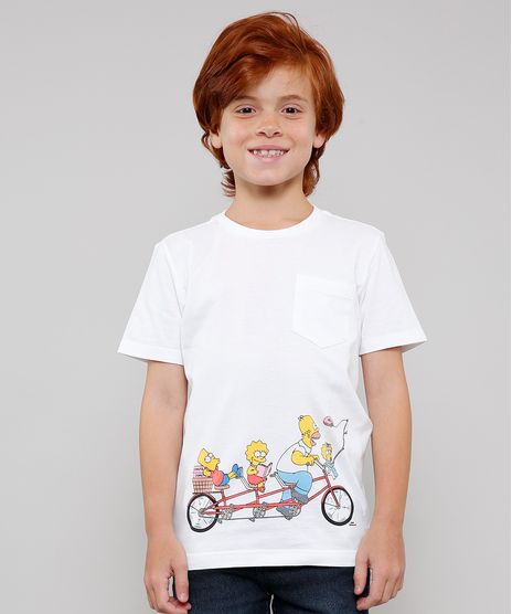 Camiseta-Infantil-Tal-Pai-Tal-Filho-Os-Simpsons-Manga-Curta-Off-White-9649878-Off_White_1