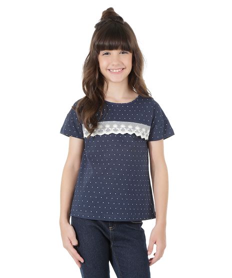 Blusa-Estampada-de-Poas-com-Renda-Azul-Marinho-8551086-Azul_Marinho_1