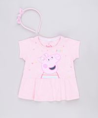 Blusa-Infantil-Peppa-Pig-Manga-Curta---Tiara-com-Laco-Rosa-9688719-Rosa_1