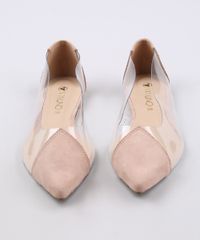 Sapatilha-Feminina-Via-Uno-Bico-Fino-em-Suede-com-Recorte-Transparente-Bege-9673920-Bege_4