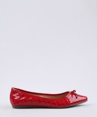Sapatilha-Feminina-Via-Uno-Bico-Fino-em-Verniz-com-Matelasse-Vermelha-9673904-Vermelho_1