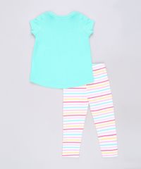Conjunto-Infantil-de-Blusa-Peppa-Pig-Manga-Curta-Verde---Calca-Legging-Listrada-Off-White-9688715-Off_White_2