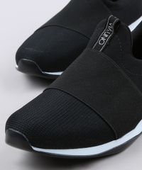 Tenis-Feminino-Via-Uno-Running-com-Elastico--Preto-9675416-Preto_2