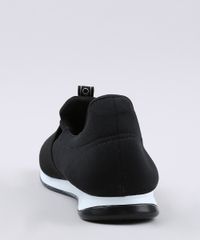 Tenis-Feminino-Via-Uno-Running-com-Elastico--Preto-9675416-Preto_3