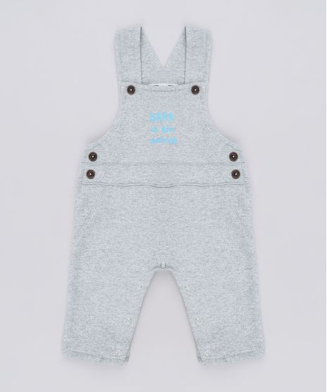 Jardineira-Infantil-em-Moletom--Grrr--Cinza-Mescla-9676971-Cinza_Mescla_1