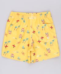 Bermuda-Surf-Infantil-Estampada-Praia-Amarela-9655821-Amarelo_2