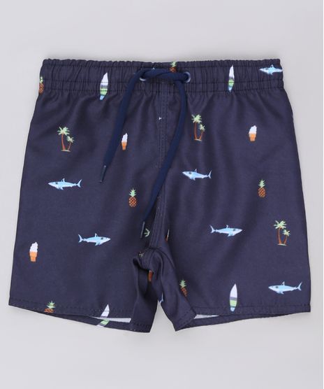 Bermuda-Surf-Infantil-Estampada-Tropical-Azul-Marinho-9655820-Azul_Marinho_1