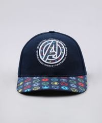 Bone-Infantil-Aba-Curva-Os-Vingadores-com-Bordado-Azul-Marinho-9664347-Azul_Marinho_1
