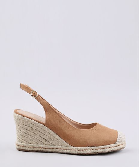 Espadrille-Feminina-Oneself-Anabela-em-Suede--Caramelo-9721667-Caramelo_1