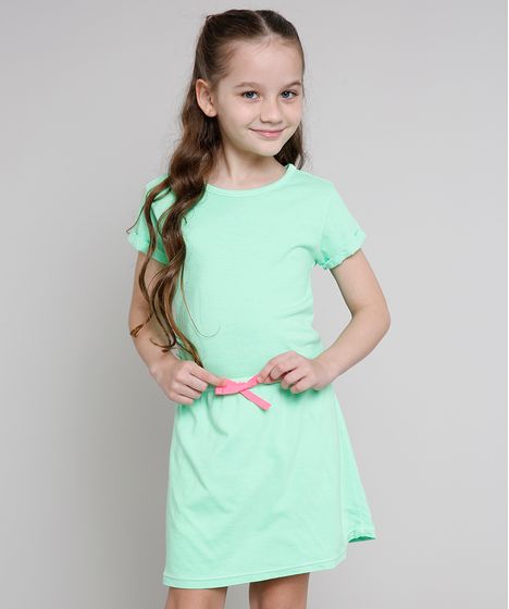 vestido infantil com elastico na cintura